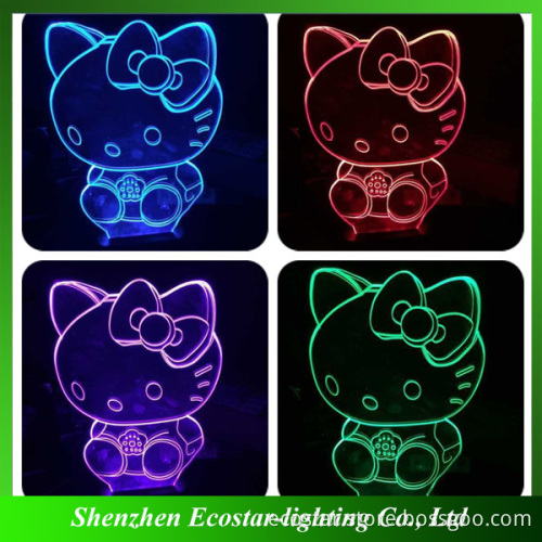 Cheap 3D Light Wholesale Multi-color 3D LED Night Light